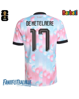 Belgia Charles De Ketelaere #17 Tricou Fotbal Replică Mondial 2026 Barbati Deplasare Belgia Charles De Ketelaere #17 Tricou Fotbal Replică Mondial 2026 Barbati Deplasare